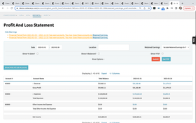 Cetec ERP: Profit & Loss Statement