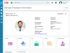 CGI Advantage ERP: CGI Advantage Employee Management