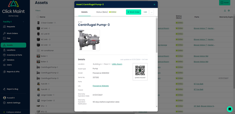 Click Maint Asset And Equipment Management