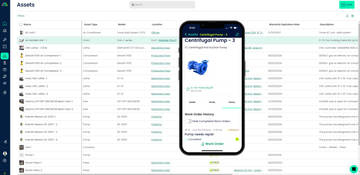 Click Maint: Manage Assets Mobile