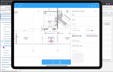 CMiC Project Management Screenshot