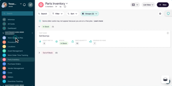 Coast: Manage Spare Parts