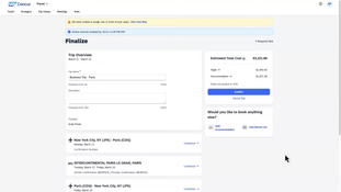 SAP Concur: Finalize Booking