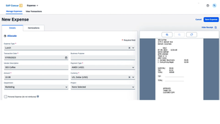 SAP Concur: New Expense