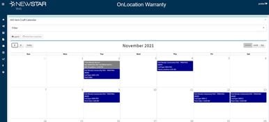 NEWSTAR: NEWSTAR Work Order Calendar