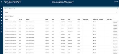 NEWSTAR: NEWSTAR Work Order Item Search