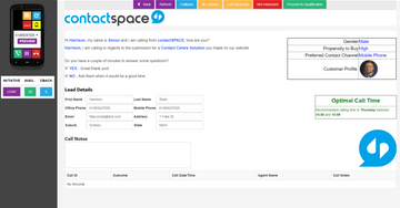 contactSPACE Screenshot