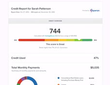 Cozy: Credit Report