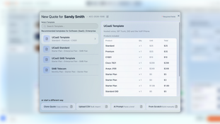 CPQ360: Create a Quote