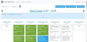 Aspire Crew Control: Schedule View