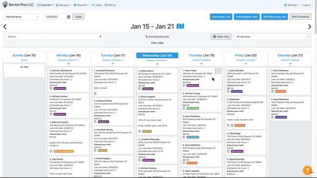 Aspire Crew Control: Scheduling