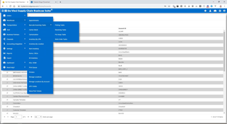 Da Vinci WMS: Drop Down Menu