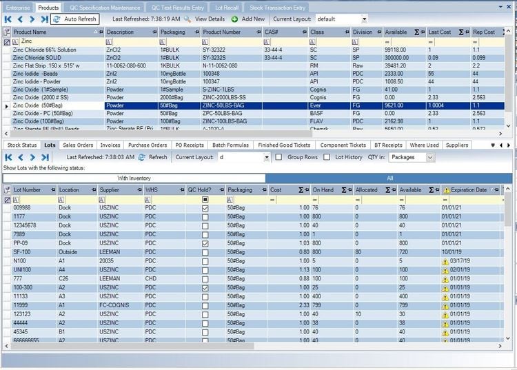 Datacor Products List