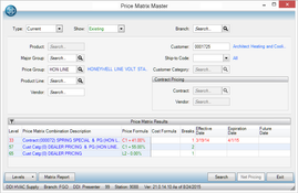 Inform ERP: Customer Pricing