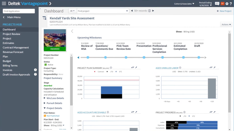 Deltek Vantagepoint Architecture Project Status