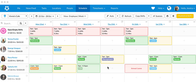 Deputy: Schedule View