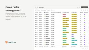 Sutton: Sales Order Management