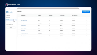 Donorbox: Donation Groups Page