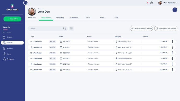 DoorLoop Transactions