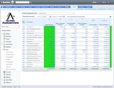 e-Builder Enterprise: Project Cost Summary 