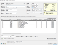 ECI e-automate: New Sales Order