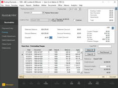 RockSolid MAX: Receivables Posting Payments