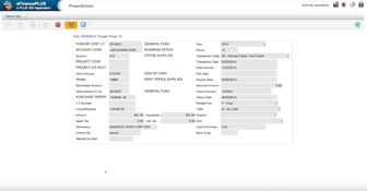 PowerSchool ERP: General Ledger