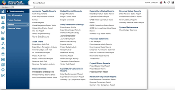 PowerSchool eFinancePlus: Reports