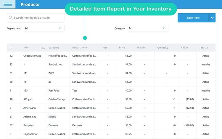 eHopper Inventory Details Screen