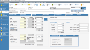 El Dorado Utility Billing Software: Charges Due