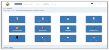 El Dorado Utility Billing Software: Dashboard