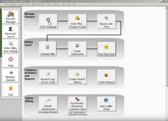 El Dorado Utility Billing Software: Main Screen