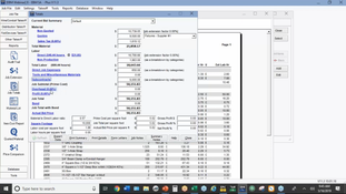 Electrical Bid Manager Software: Total estimate breakdown