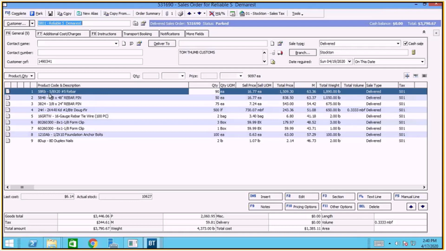 Epicor BisTrack: Work Orders