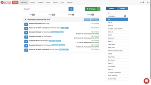 Estimate Rocket: Dashboard