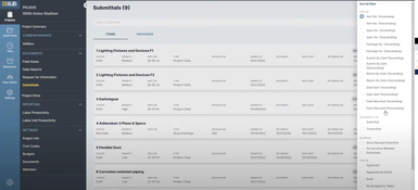eSUB: Submittals