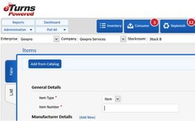 eTurns TrackStock: Item Add