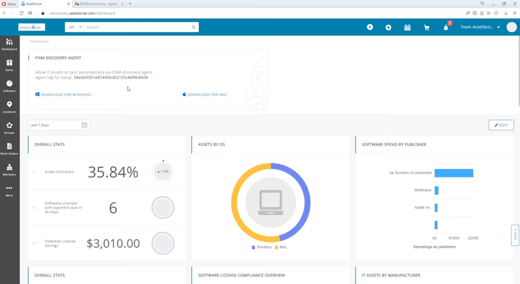 EZO AssetSonar Dashboard