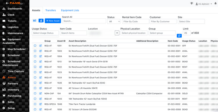 Fame Intelligence Asset Repository
