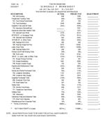 Ultra Farm Accounting Software: Schedule Worksheet
