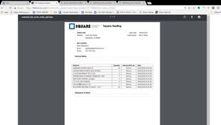 FCS Roofing Software: Material List