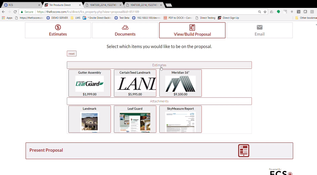 FCS Roofing Software: Proposal Building