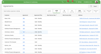 FieldEdge: Service Agreements Page