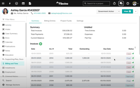 Filevine: Billing and Time Summary