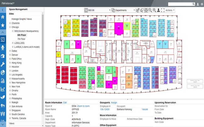 FMS:Workplace: Space Management Floor Plan