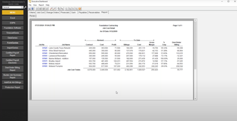 Foundation Software: Job Cost Detail