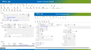 Fitrix ERP: Order Entry