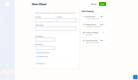 FreshBooks: Add New Client