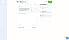 FreshBooks: Add New Expense