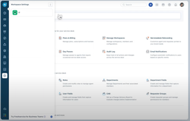 Freshservice: Workspace Settings
